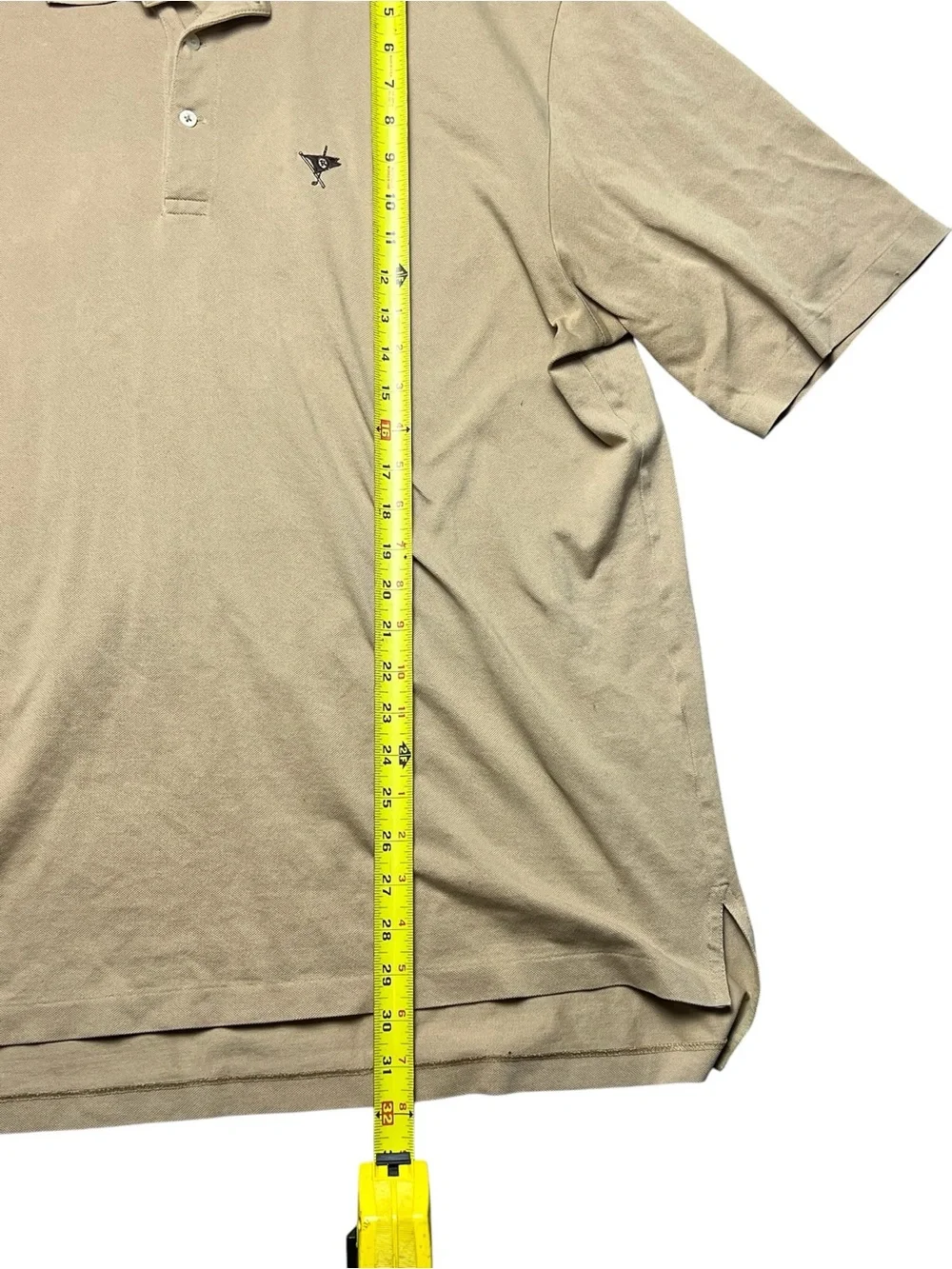Polo Golf Ralph Lauren Beige Cotton Polo Shirt Men’s XL Classic Preppy Golfcore